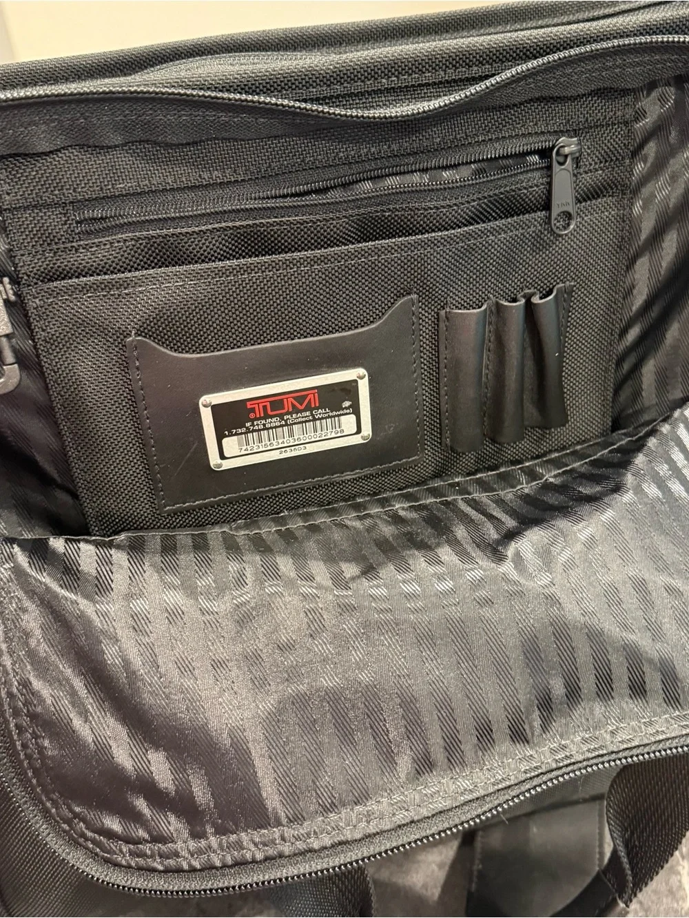 Tumi 16” ballistic nylon laptop bag black briefcase carry on READ